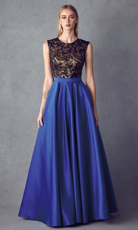 Juliet Dresses 661 - Sequin Bodice Cutout Back Ballgown