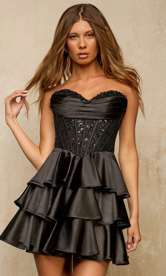 Sherri Hill 57449 - Sweetheart Neck Tiered Party Dress