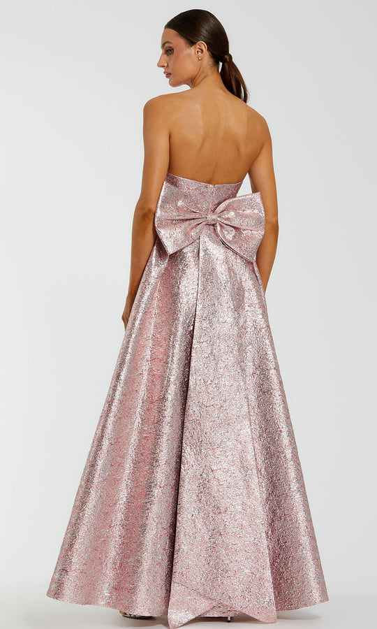 Mac Duggal 68805 - Strapless Metallic Brocade Gown