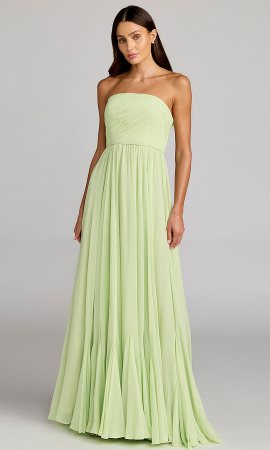 Mac Duggal 68847 - Straight Across A-Line Evening Gown with Ruching