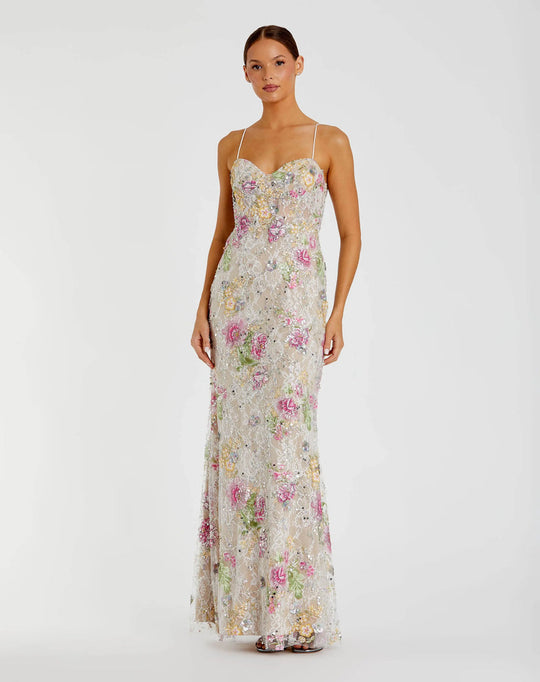 Mac Duggal 68891 - Embellished Lace Sweetheart Prom Dress