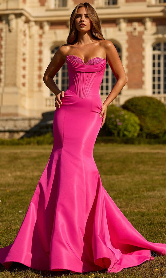 Sherri Hill 57626 - Lace Trim Sweetheart Mermaid Gown