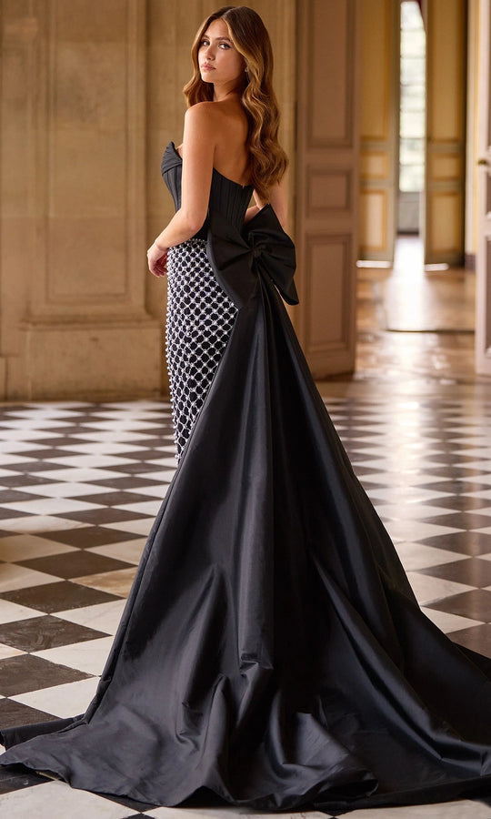 Sherri Hill 57671 Beaded Strapless Dress