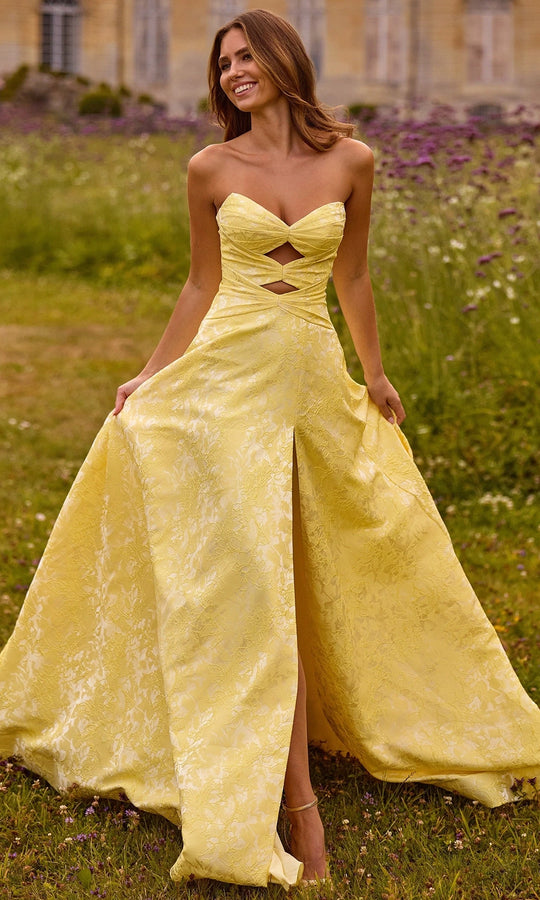 Sherri Hill 57710 - Brocade Sweetheart Neckline A-Line Gown