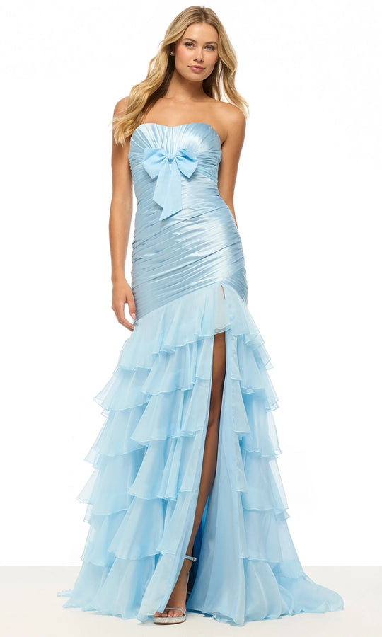 Sherri Hill 57884 - Ruched Bodice Semi-Sweetheart Trumpet Dress