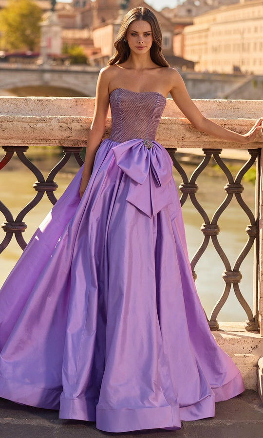 Sherri Hill 67170 - Beaded Lattice Voluminous Taffeta Gown