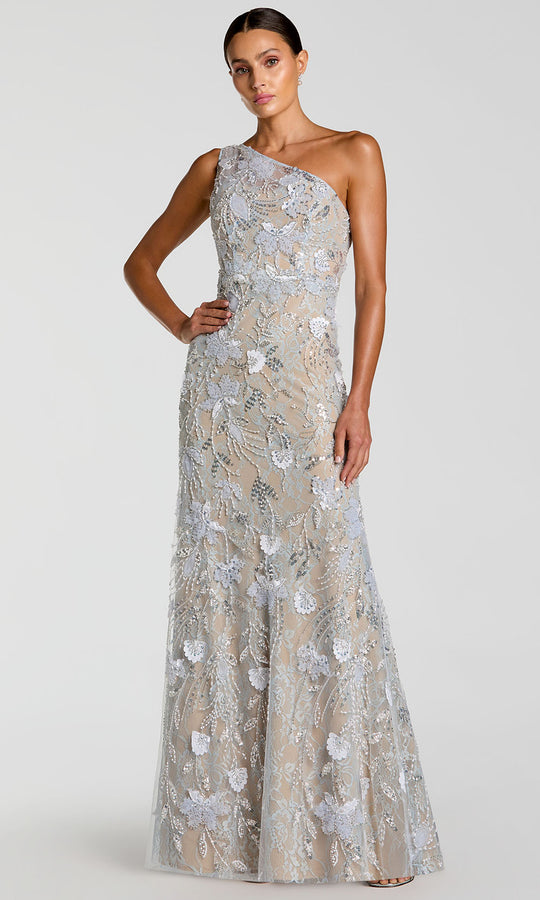 Mac Duggal 69077 - One Shoulder Floral Lace Prom Gown