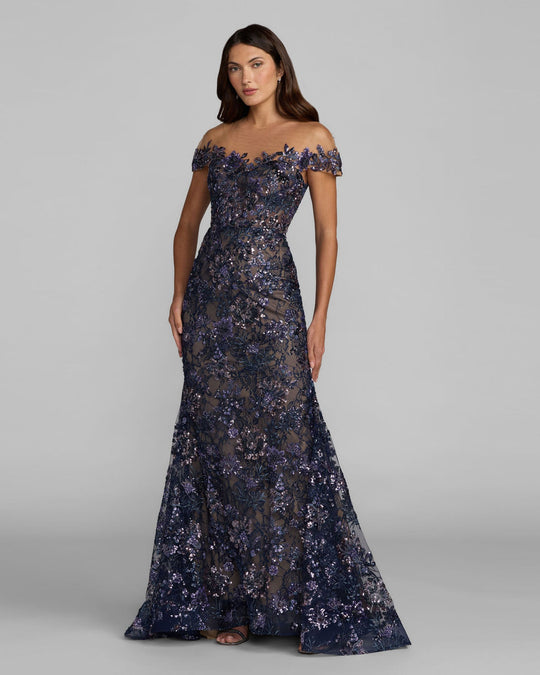 Mac Duggal 69139 - Embellished Fitted Trumpet Evening Dress
