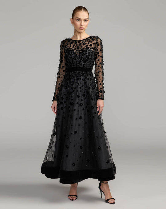 Mac Duggal 69200 - Applique A-line Evening Dress