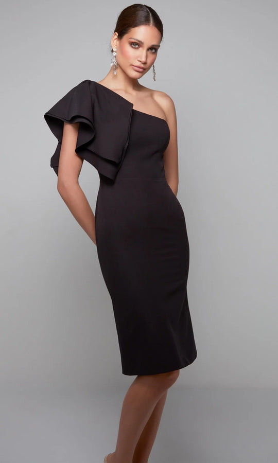 Alyce Paris 70005 - One Shoulder Knee Length Dress