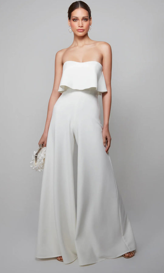 Alyce Paris 70015 - Strapless Flounce Bodice Jumpsuit