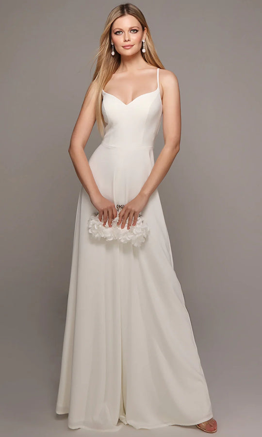 Alyce Paris 70022 - Spaghetti Strap Soft Flowing Jumpsuit