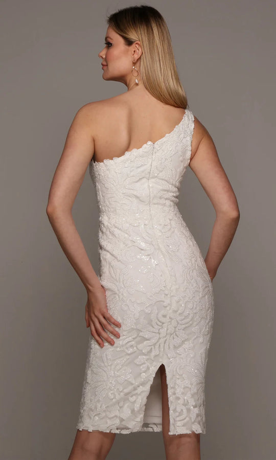 Alyce Paris 70029 - One Shoulder Sequin Lace Dress