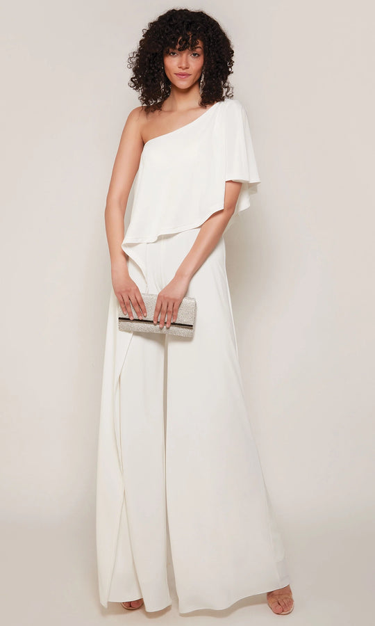 Alyce Paris 70049 - Flounce Bodice One Shoulder Jumpsuit