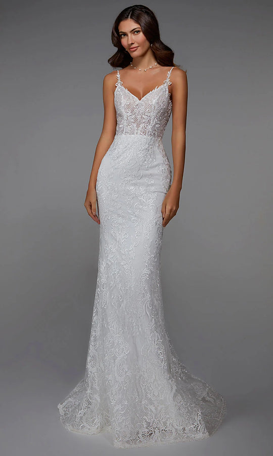 Alyce Paris 7028 - Sleeveless Sweetheart Embroidered Dress