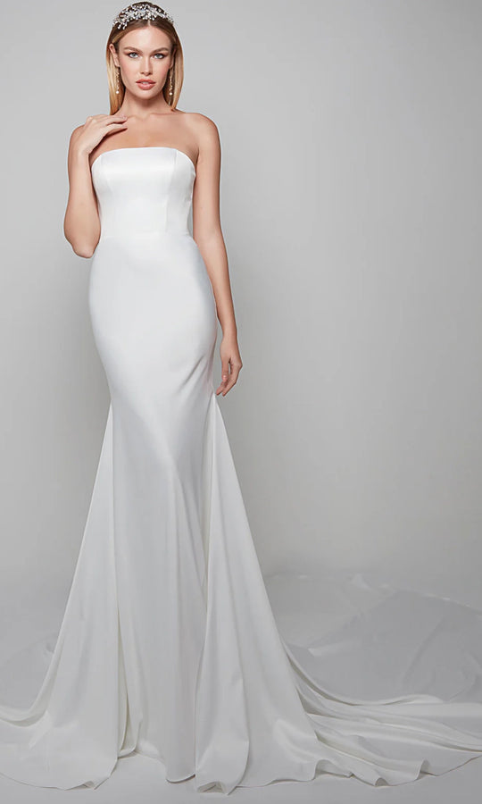Alyce Paris 7060 - Strapless Trumpet Bridal Gown with Train