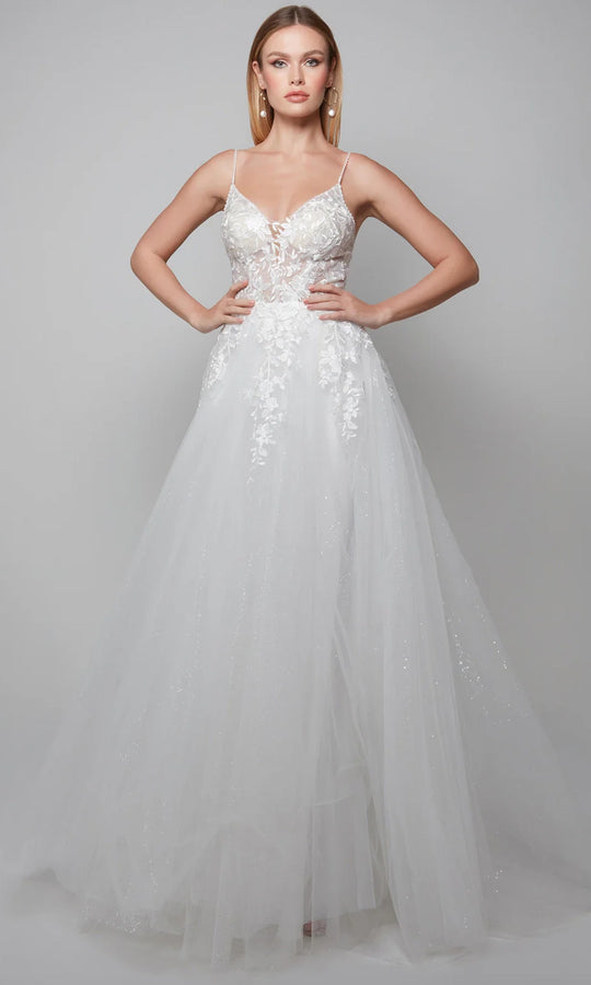 Alyce Paris 7079 - A-line Bridal Ballgown with Embroidery