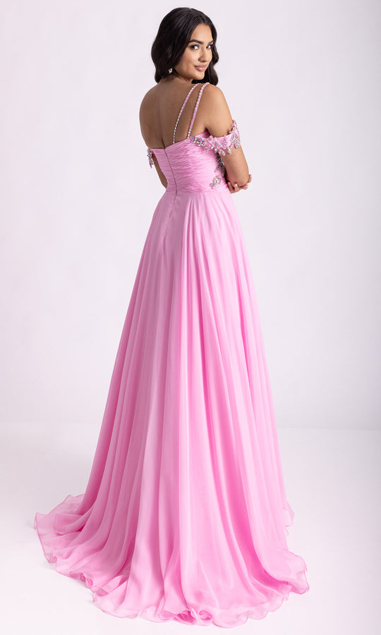 Rachel Allan 70951 - Off Shoulder Beaded Applique Prom Gown
