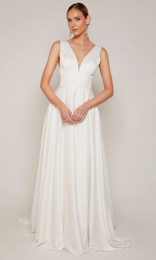 Alyce Paris 7096 - Classic V-Neck A-line Wedding Dress