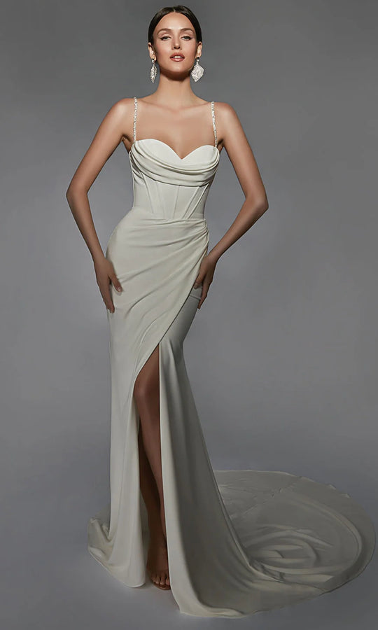 Alyce Paris 7103 - Beaded Straps Sweetheart Bridal Gown