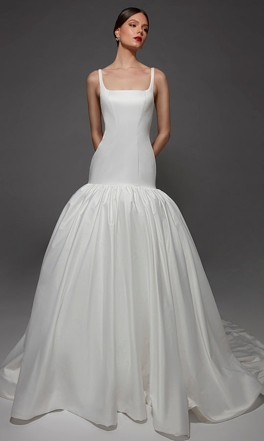 Alyce Paris 7176 - Square Neck Drop Waist Ballgown