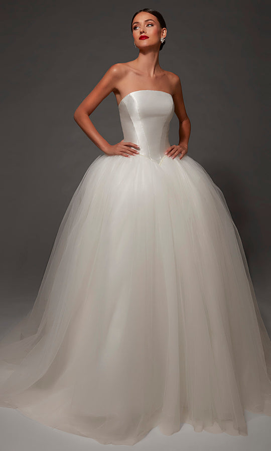 Alyce Paris 7182 - Straight Across Layered Tulle Ballgown