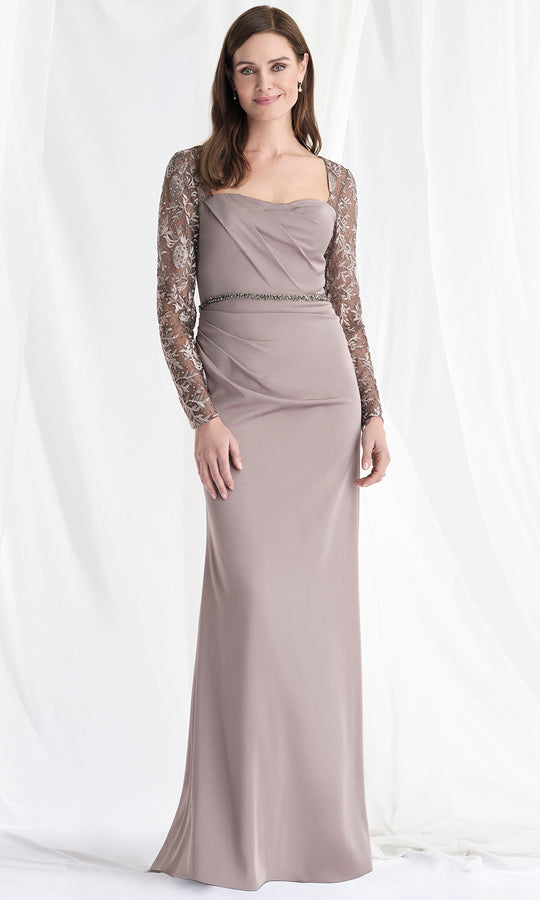 MGNY By Mori Lee 73160 - Sweetheart Crepe Gown with Beaded Belt