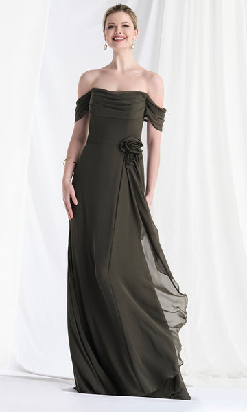 MGNY by Mori Lee 73165 - Long Chiffon A-Line Dress