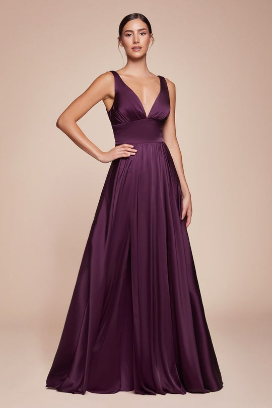 Ladivine 7469 Satin A-Line Dress