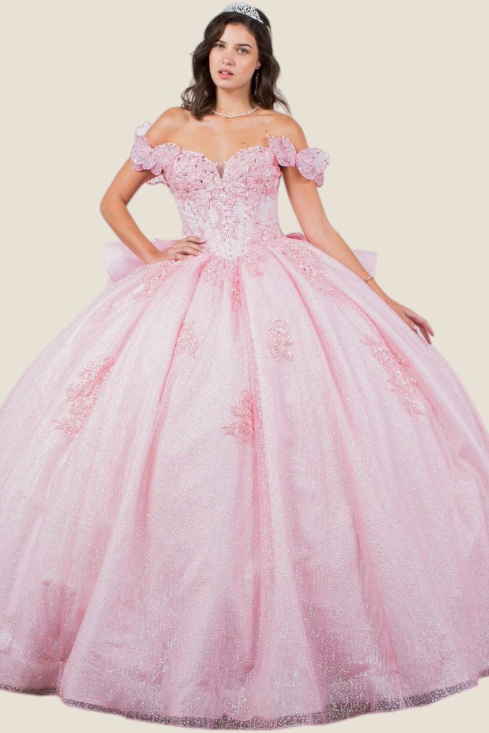 Cinderella Couture 8120J Long Prom Dress - PromGirl Pink / XLarge Cinderella Couture 8120J Long Prom Dress - PromGirl Pink / XLarge