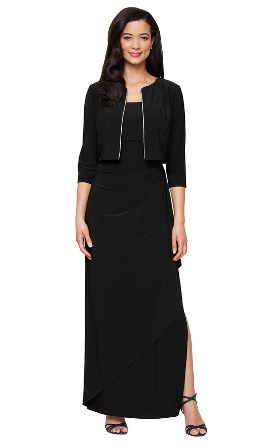 Alex Evenings 81351695 - Scoop Matte Jersey Column Gown