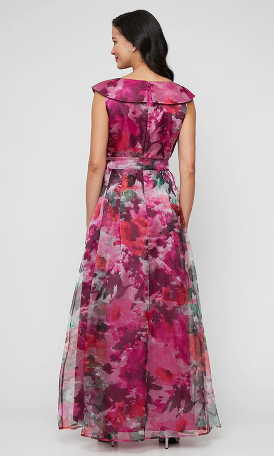 Alex Evenings 8140319 - Floral Pleated A-Line Gown