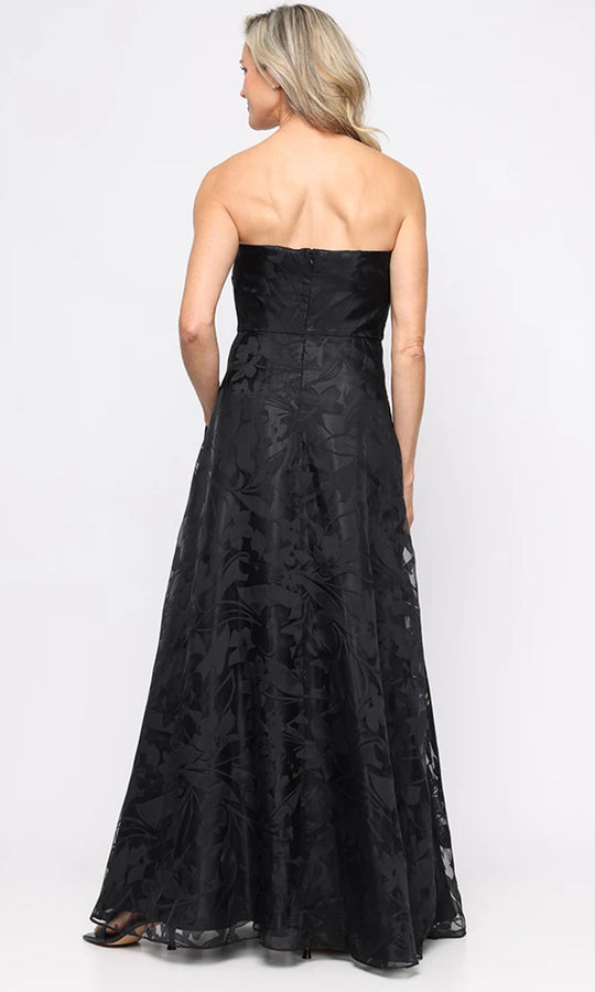 Alex Evenings 8142039 - Straight Neckline Burnout Organza Formal Gown