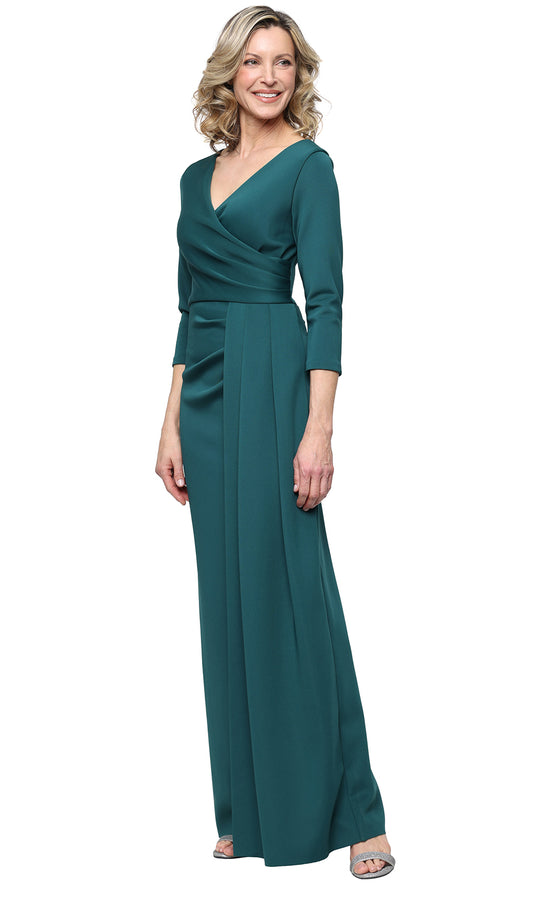 Alex Evenings 8160632 - Wrap V-Neck Column Gown
