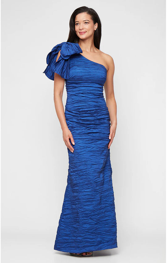 Alex Evenings 8166690 - Oversized Bow One Shoulder Formal Gown