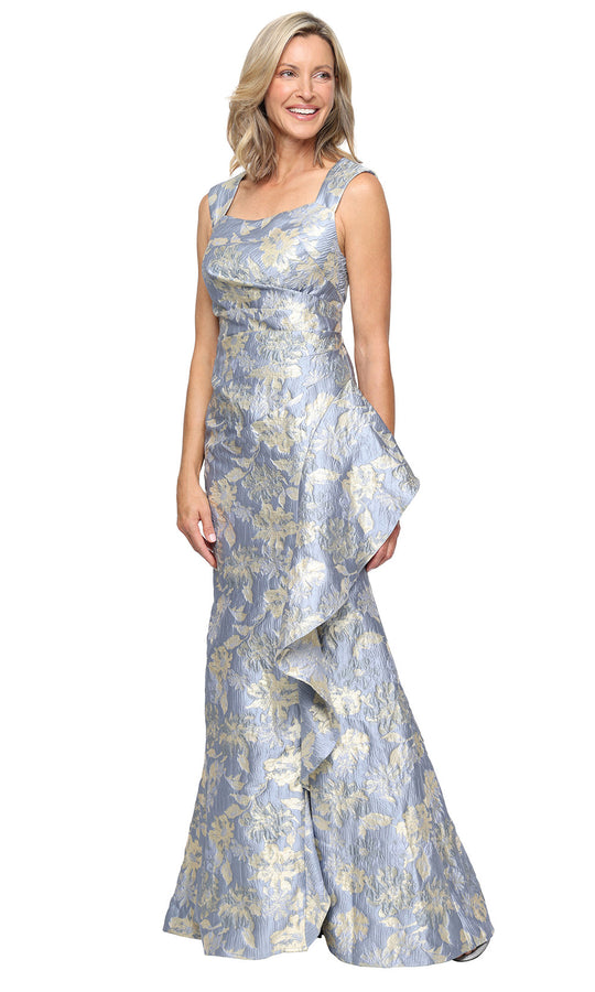 Alex Evenings 8181264 - Square Neck Ruffle Mermaid Gown