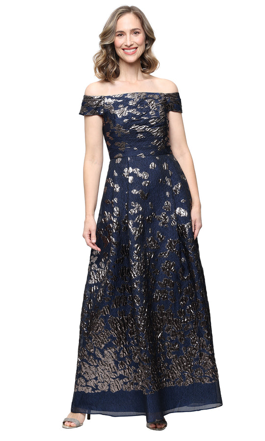 Alex Evenings 8181353 - Embellished Off-Shoulder A-Line Gown
