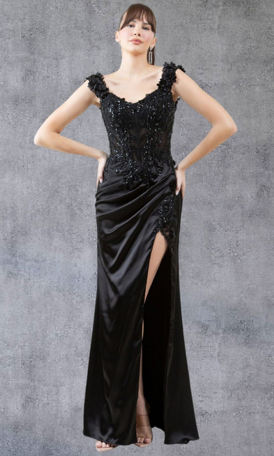 Cinderella Couture 8181J- - Sweetheart Beaded Lace Evening Gown