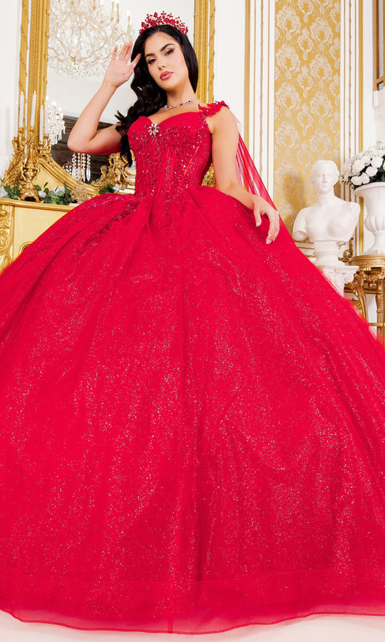 Cinderella Couture 8270J - Sequin Embroidered Off Shoulder Ballgown