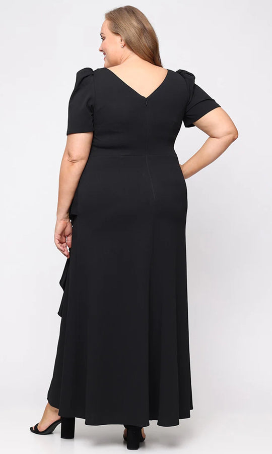 Alex Evenings 8460436 - Beaded Trim Bateau Column Formal Gown
