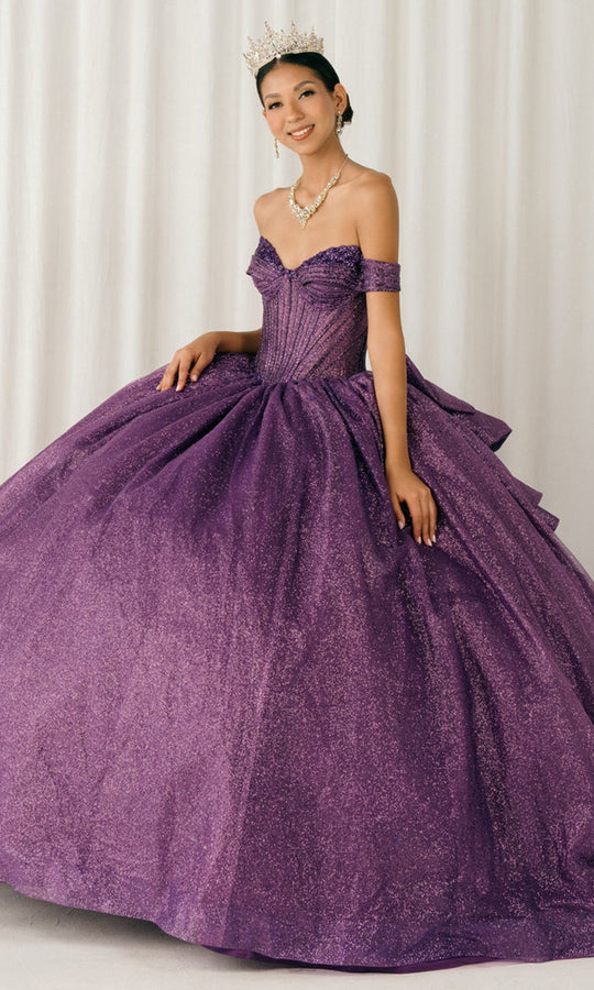 Cinderella Couture 8460JQ - Beaded Top Sweetheart Layered Ballgown