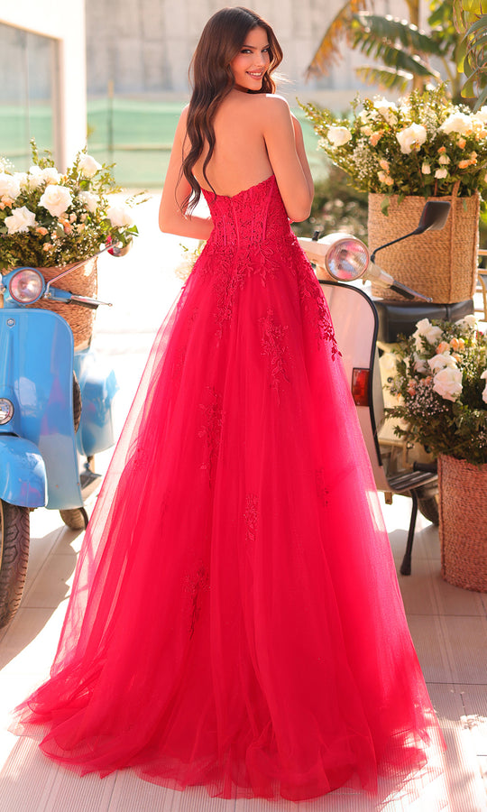 Amarra 88950 - Floral Embroidered Corset Ballgown