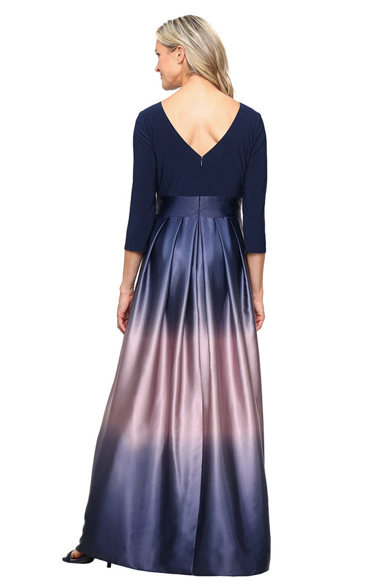 S.L. Fashions 9151111 - Jewel Neck Ombre Formal Dress