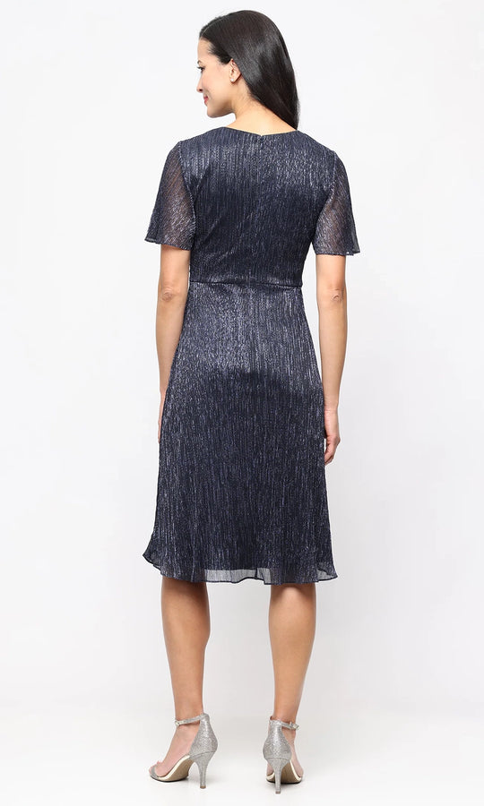 S.L. Fashions Dresses (SLNY) 9155308 - Knee-Length Knot Front Dress