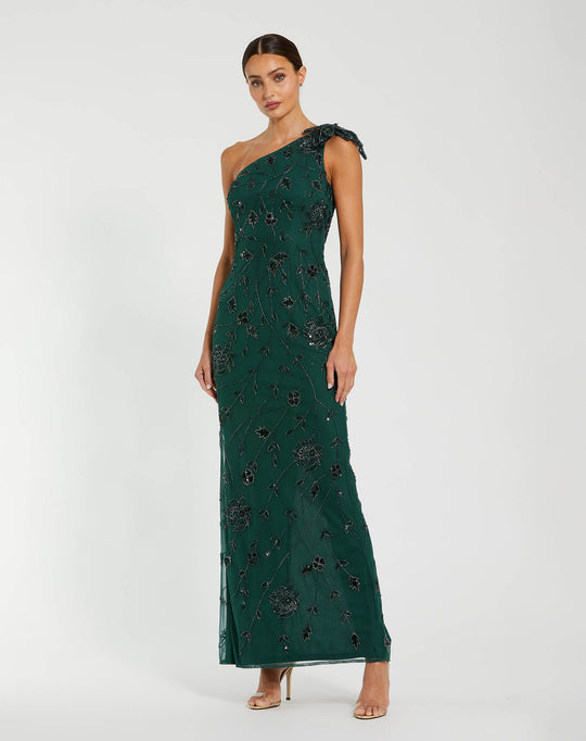 Mac Duggal 94139 - Embellished One shoulder Column Dress