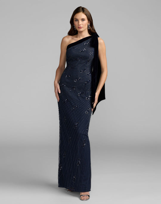 Mac Duggal 94144 - Embellished One Shoulder Evening Dress