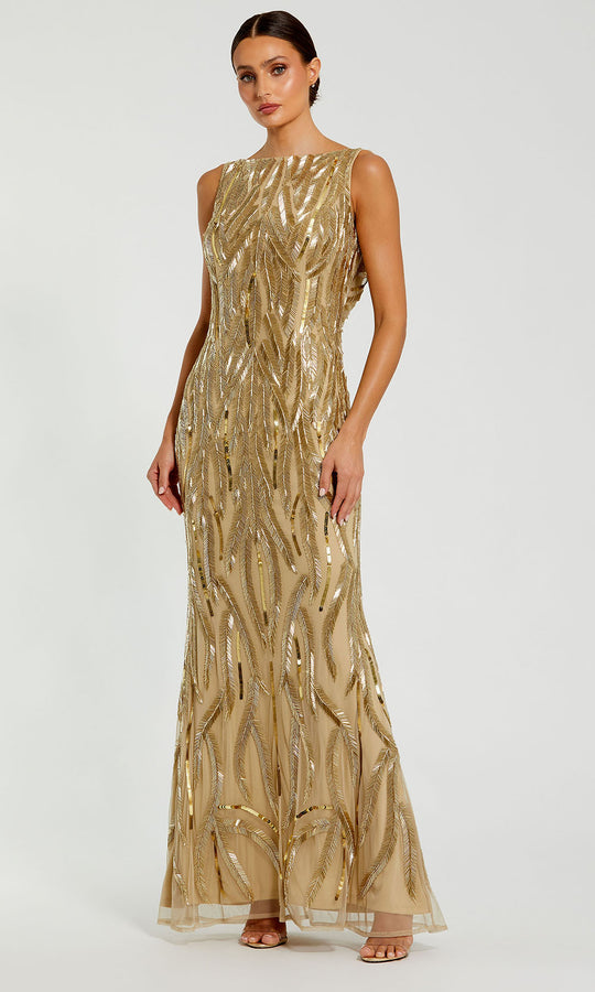 Mac Duggal 94146 - Beaded Bodice Sheath Evening Gown