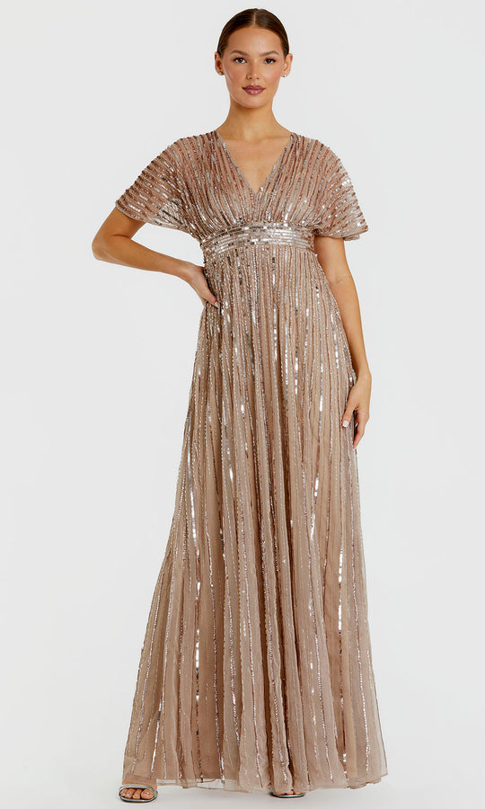 Mac Duggal 94204 - Embellished Empire Waist A-Line Gown