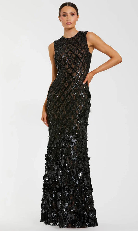 Mac Duggal 94277 - Sleeveless Geometric Sequin Mermaid Gown