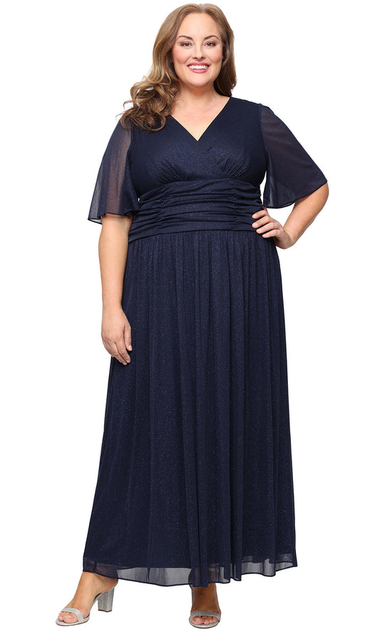 S.L. Fashions 9433236 - Ruched Waist A-line Formal Dress